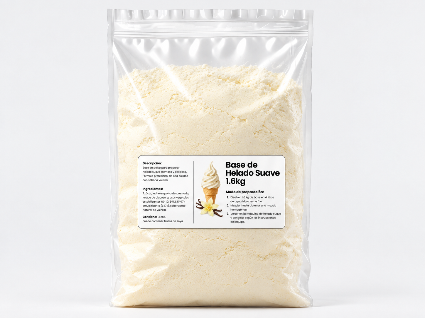Mezcla Helado Suave 1.6kg
